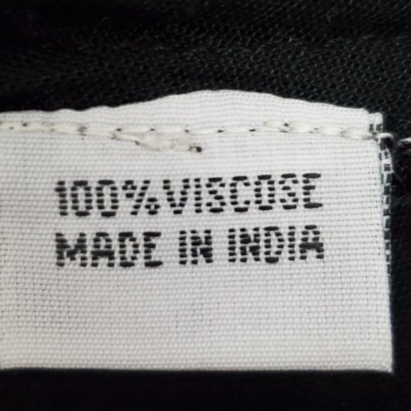 Scully Black White Boho Festival Western Rodeo Embroidered Fringe Tunic Size S - Picture 14 of 16